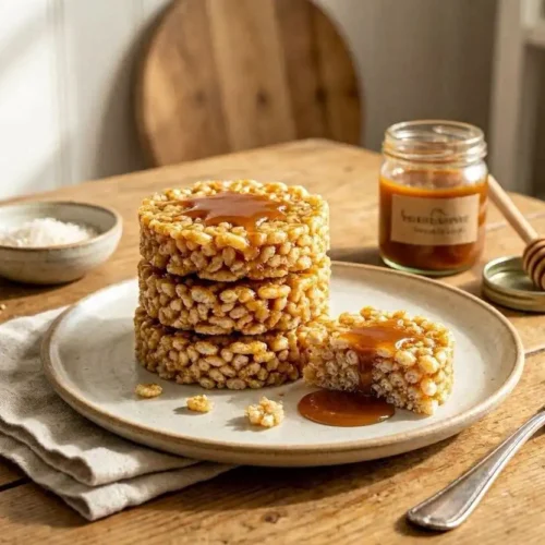 caramel rice cakes